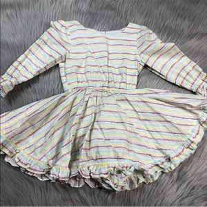 Little Minis Toddler Girls 4T Rainbow Stripe Dress With Bloomers